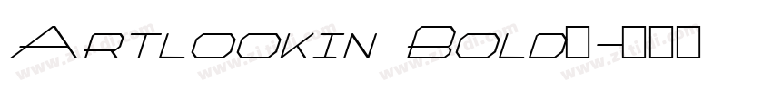 Artlookin Bold字字体转换